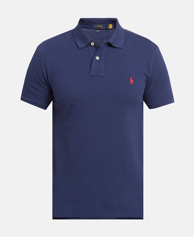 

Рубашка-поло из пике Polo Ralph Lauren, темно-синий