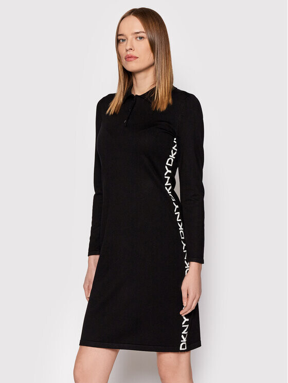 

Трикотажное платье обычного кроя Dkny, черный