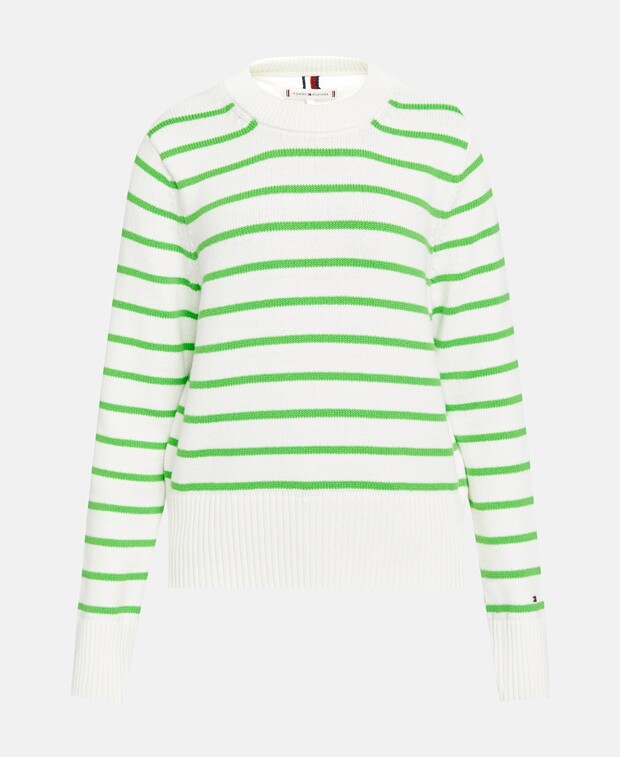 

Органик топ с длинными рукавами Tommy Hilfiger, экрю