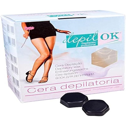 Набор восков для депиляции Depil OK 1 кг — для ног, рук и лица — черный Depil-Ok