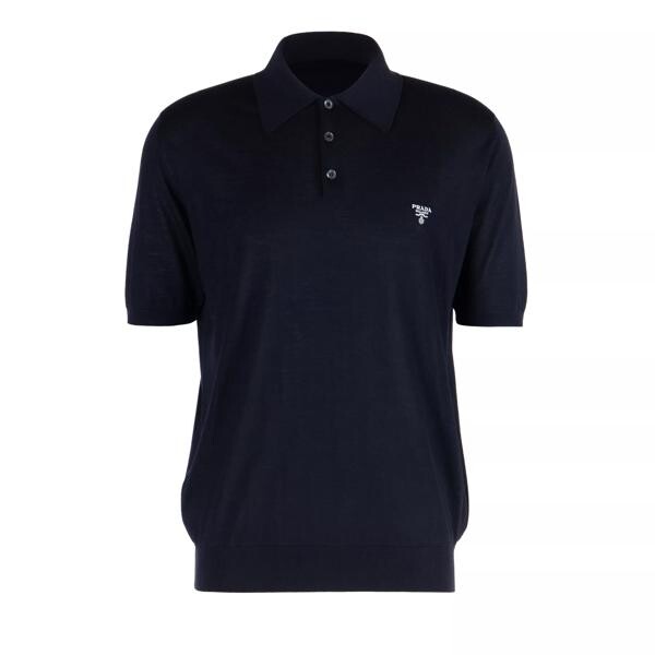 

Футболка polo shirt wool mehrfarbig Prada, синий