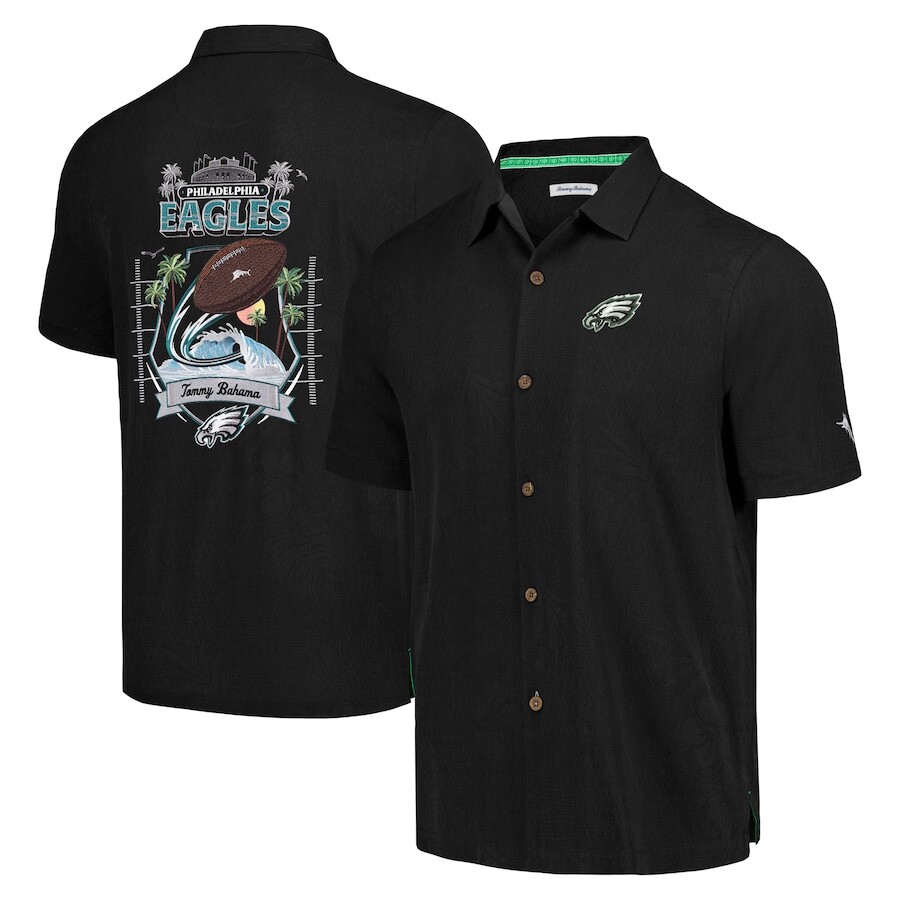 

Рубашка Tommy Bahama Philadelphia Eagles, черный