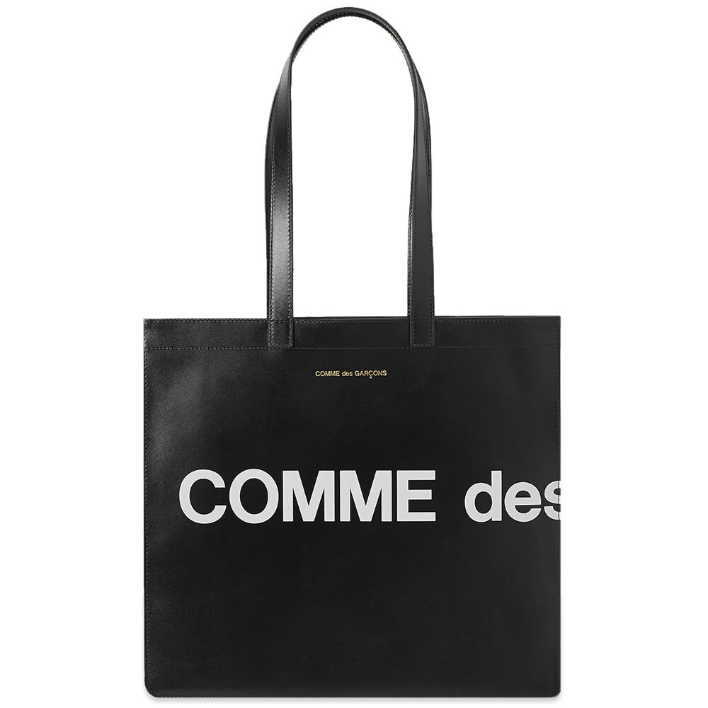 

Сумка-тоут Comme des Garçons Wallet с огромным логотипом, черный