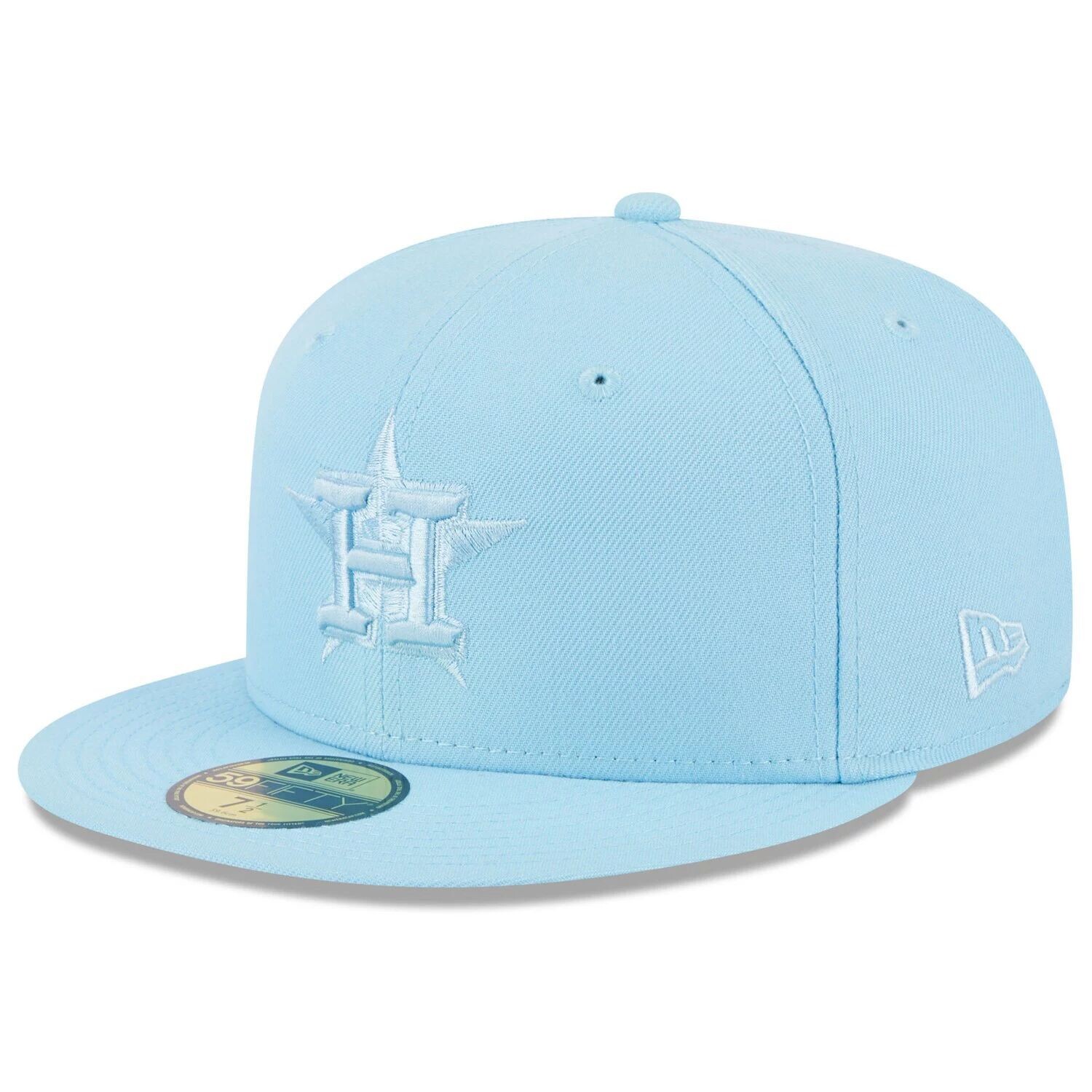 

Мужская облегающая шляпа New Era Голубая Houston Astros 2023 Spring Color Basic 59FIFTY