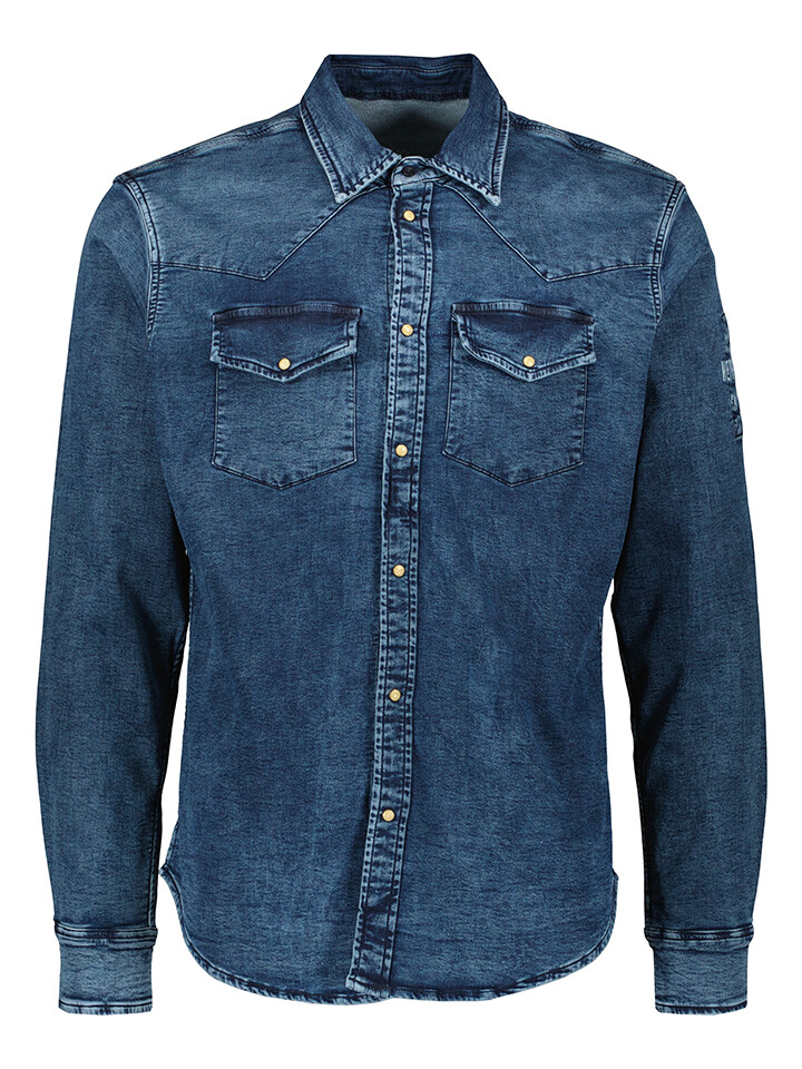 

Рубашка Herrlicher Jeans, синий