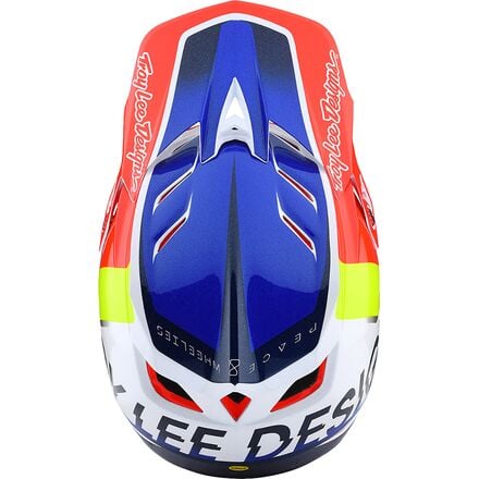 

Композитный шлем D4 Mips Troy Lee Designs, цвет Qualifier White/Blue