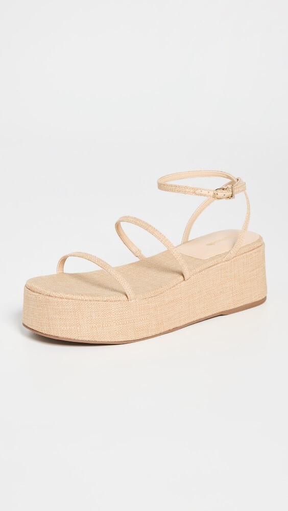 

Сандалии Larroude Gio Flatform, бежевый