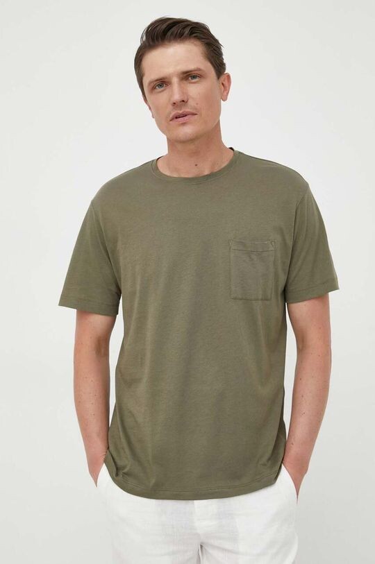 

Хлопковая футболка United Colors of Benetton, зеленый