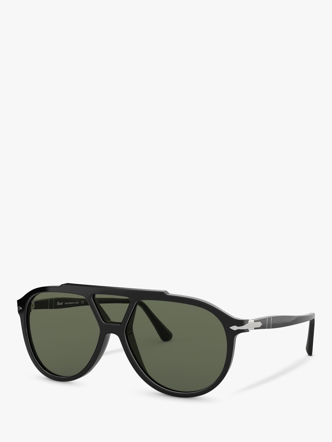 

Persol PO3217S Мужские солнцезащитные очки-авиаторы, черные/зеленые