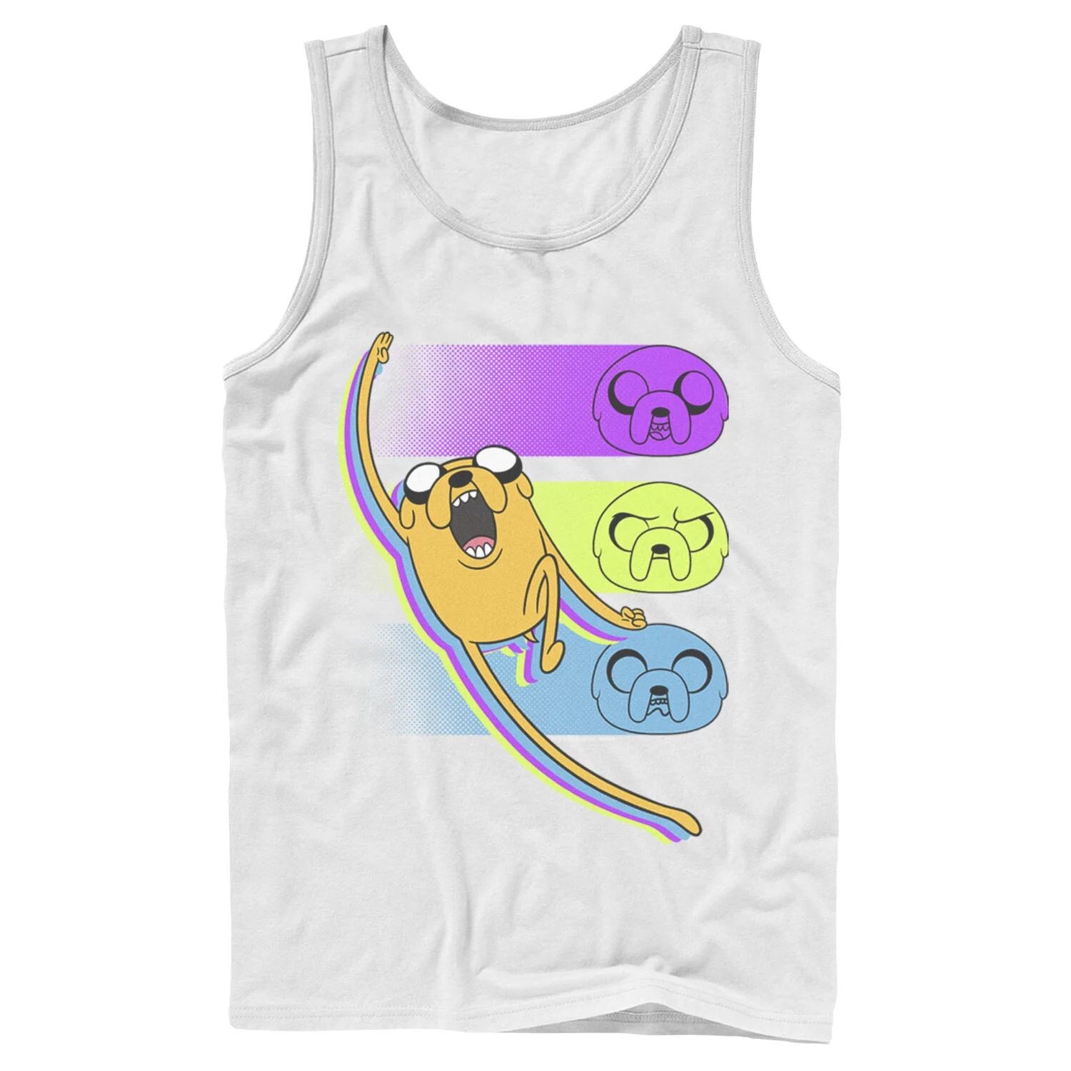 

Мужская майка Cartoon Network Adventure Time Jake Emotions Licensed Character