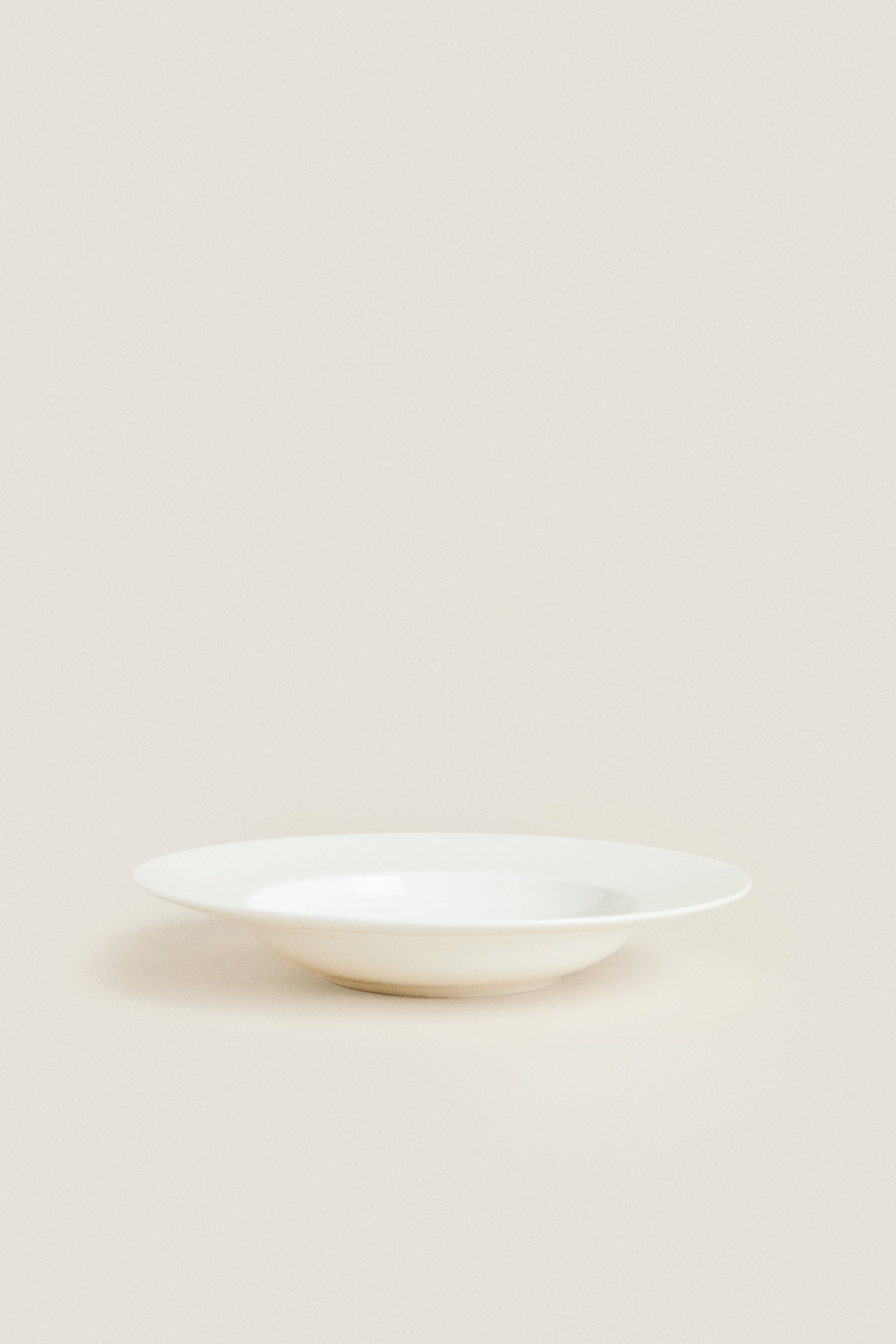 Костяной китайская пластина для паста Zara, белый