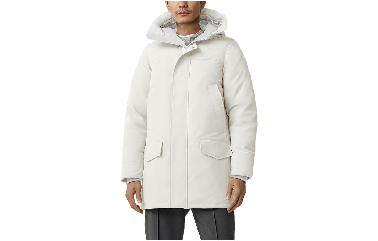 

Мужской пуховик Canada Goose, молочный