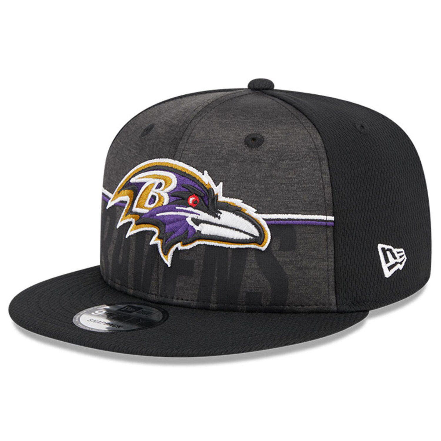 

Мужская черная кепка Snapback New Era Baltimore Ravens 2023 NFL Training Camp 9FIFTY