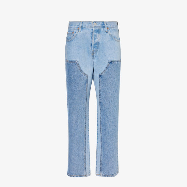 501 прямые джинсы со средней посадкой в стиле 90-х в стиле пэчворк Levis, цвет done and dusted