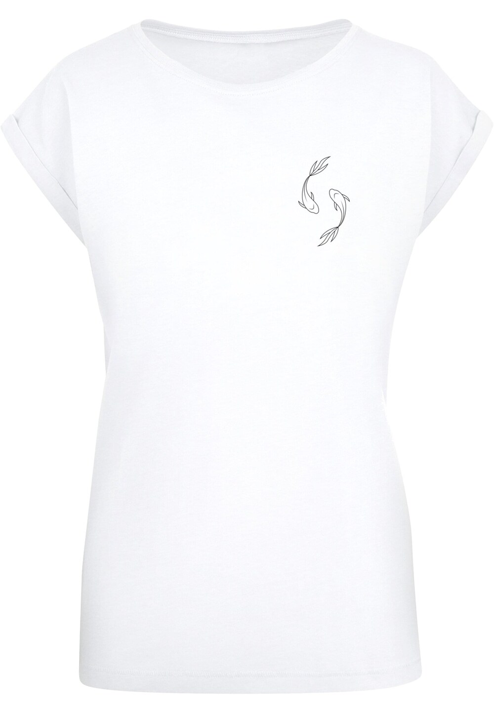 Рубашка Merchcode Spring - Yin & Jang Fish, белый