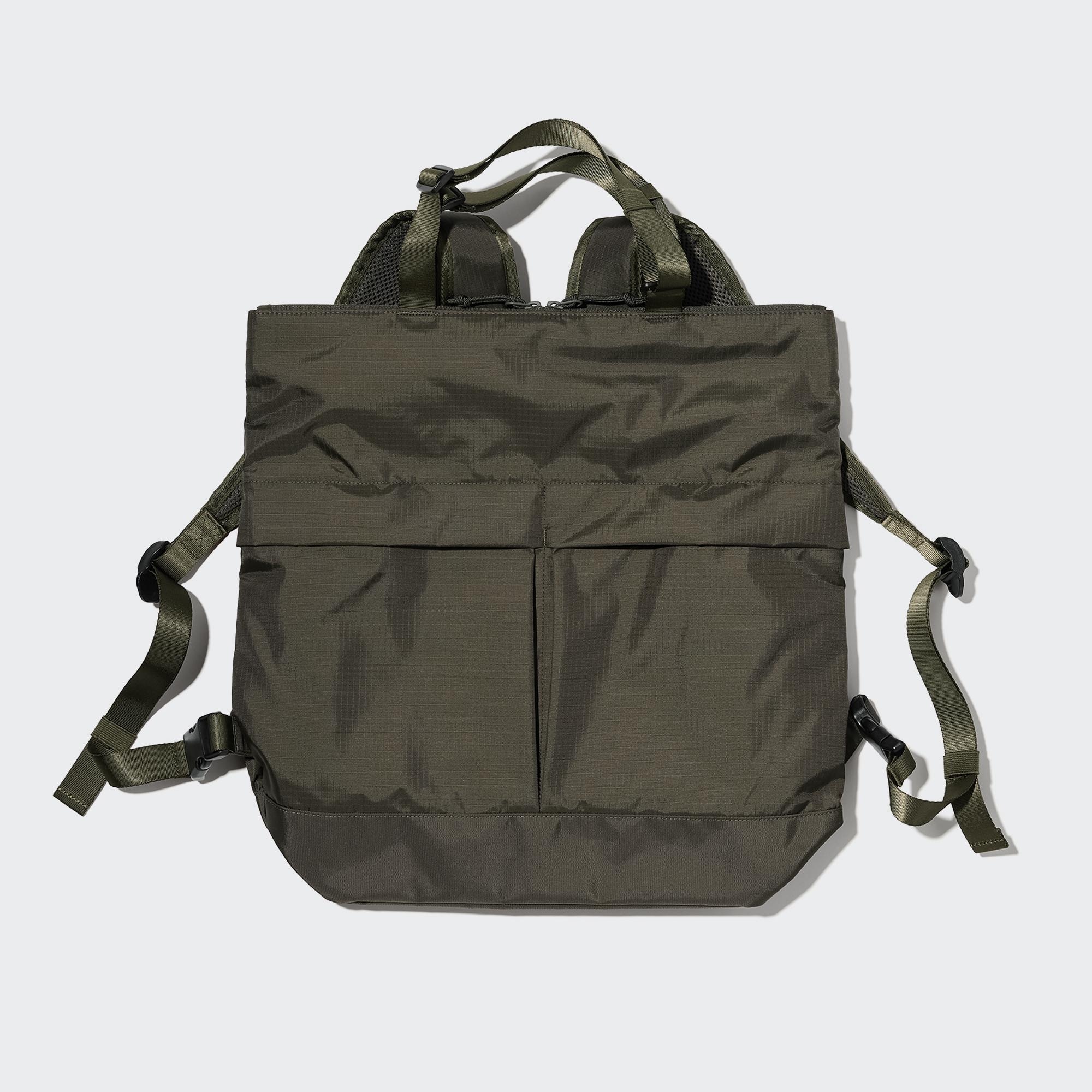 Двусторонняя служебная сумка Uniqlo, оливковый сумка uniqlo bucket shoulder черный