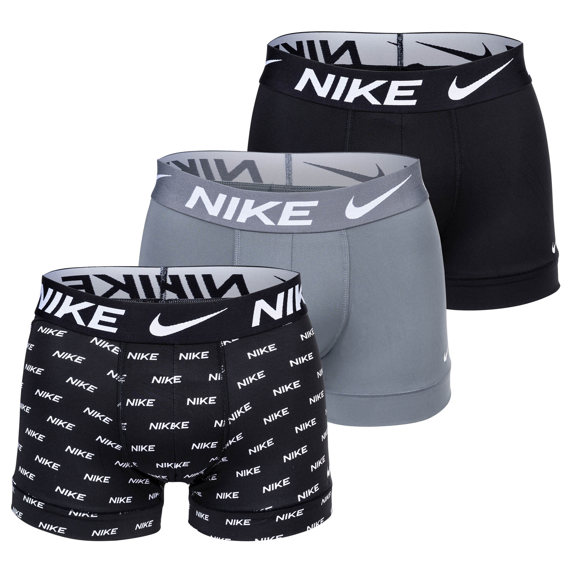 Боксеры Nike Boxershort 3 шт, цвет Schwarz/Grau/Logo кроссовки guess runner varese logo schwarz