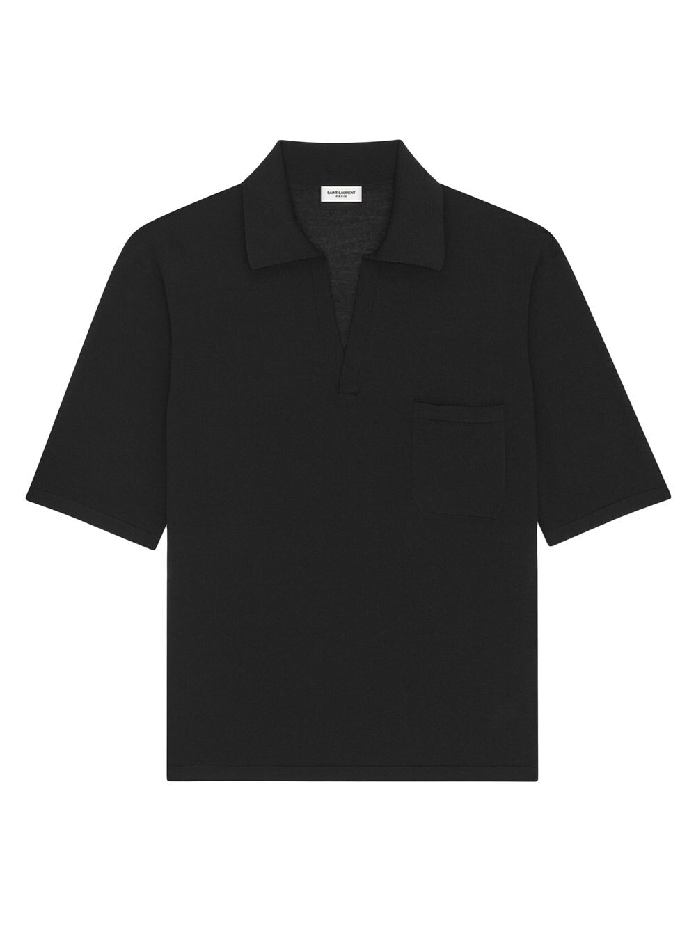 

Поло из шерсти Saint Laurent, нуарный, Черный