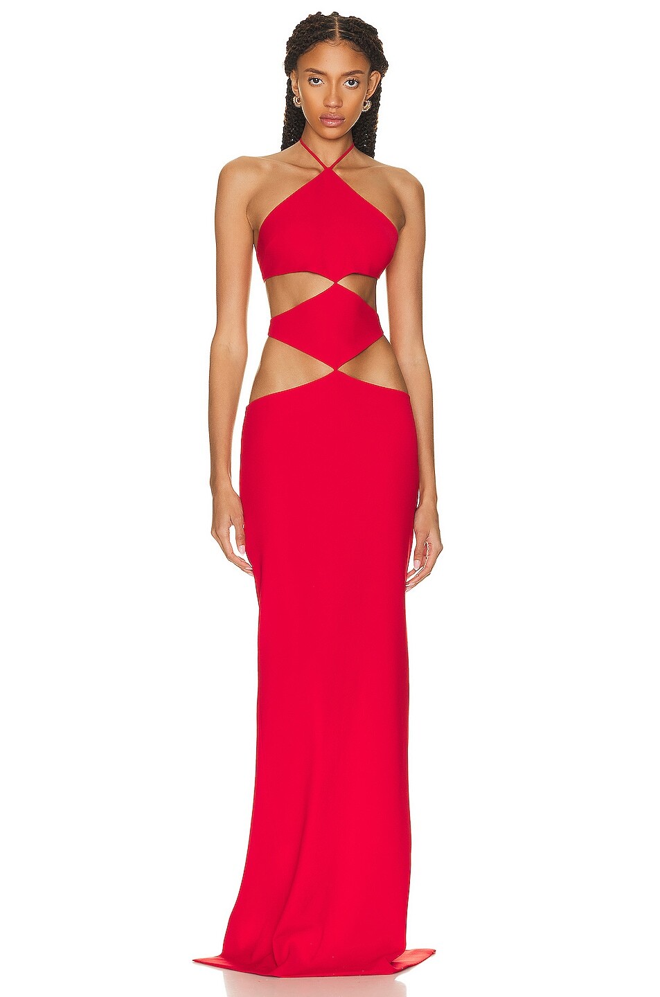 

Платье Monot Diamond Cutout, красный