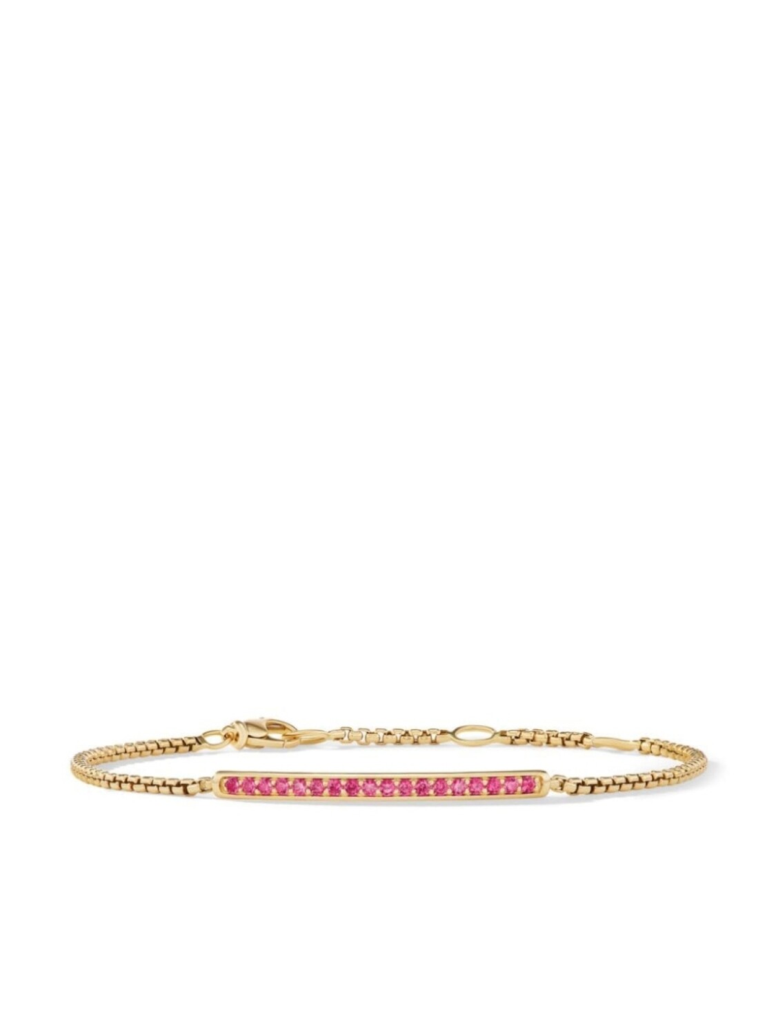 

Браслет Petite Pavé Bar из желтого золота с рубинами David Yurman, золотой