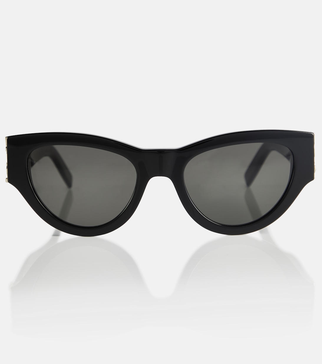 солнцезащитные очки sl 276 mica в оправе кошачий глаз saint laurent черный Солнцезащитные очки SL M94 в оправе «кошачий глаз» Saint Laurent, черный