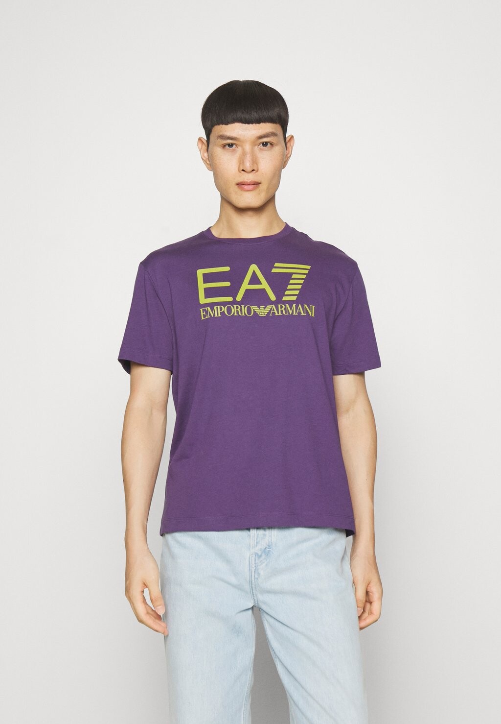 

Футболка с принтом EA7 Emporio Armani, фиолетовая, Фиолетовый