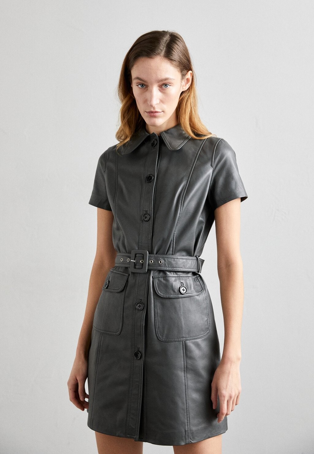 

Платье-рубашка DRESS STUDIO ID, темно-серый