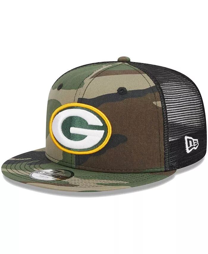 

Кепка Snapback Green Bay Packers Main Trucker 9FIFTY с камуфляжным принтом для больших мальчиков и девочек New Era, мультиколор