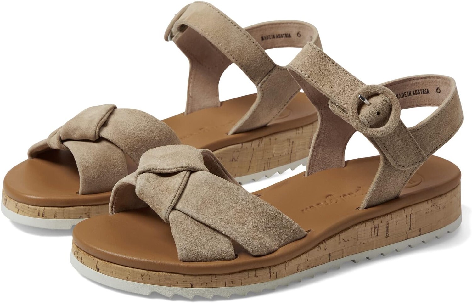

Сандалии на плоской подошве Roman Sandal Paul Green, цвет Champagne Suede