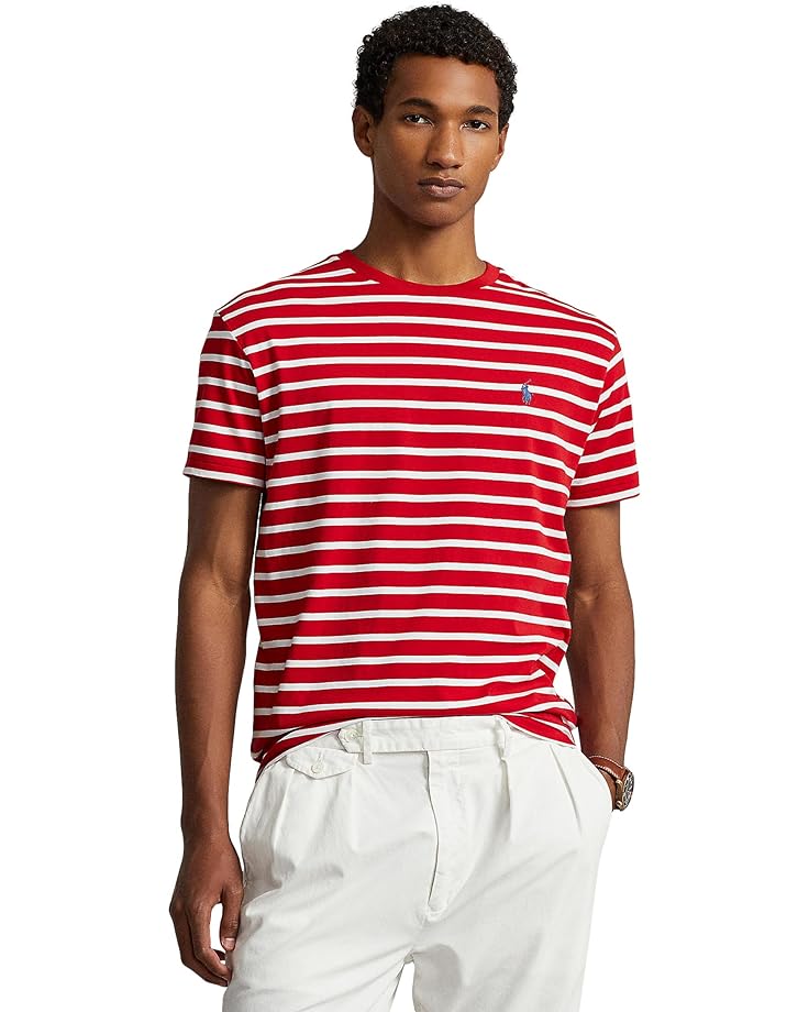 Футболка Polo Ralph Lauren Classic Fit Striped Jersey, цвет RL 2000 Red/White