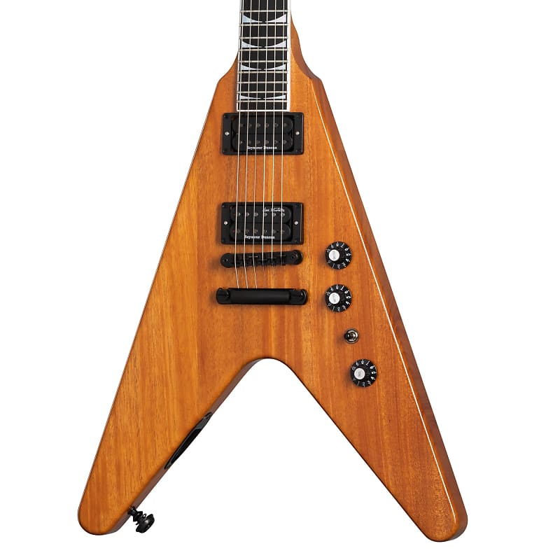 Электрогитара Gibson Dave Mustaine Megadeth Signature Flying V EXP Guitar - Antique Natural