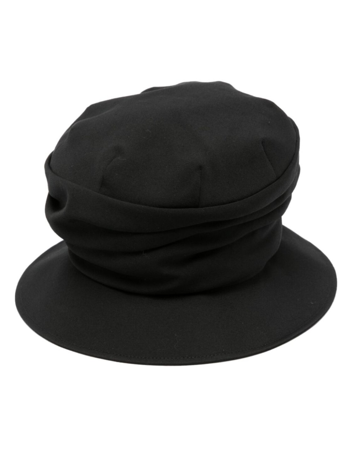 

Yohji Yamamoto драпированная шляпа-ведро, черный