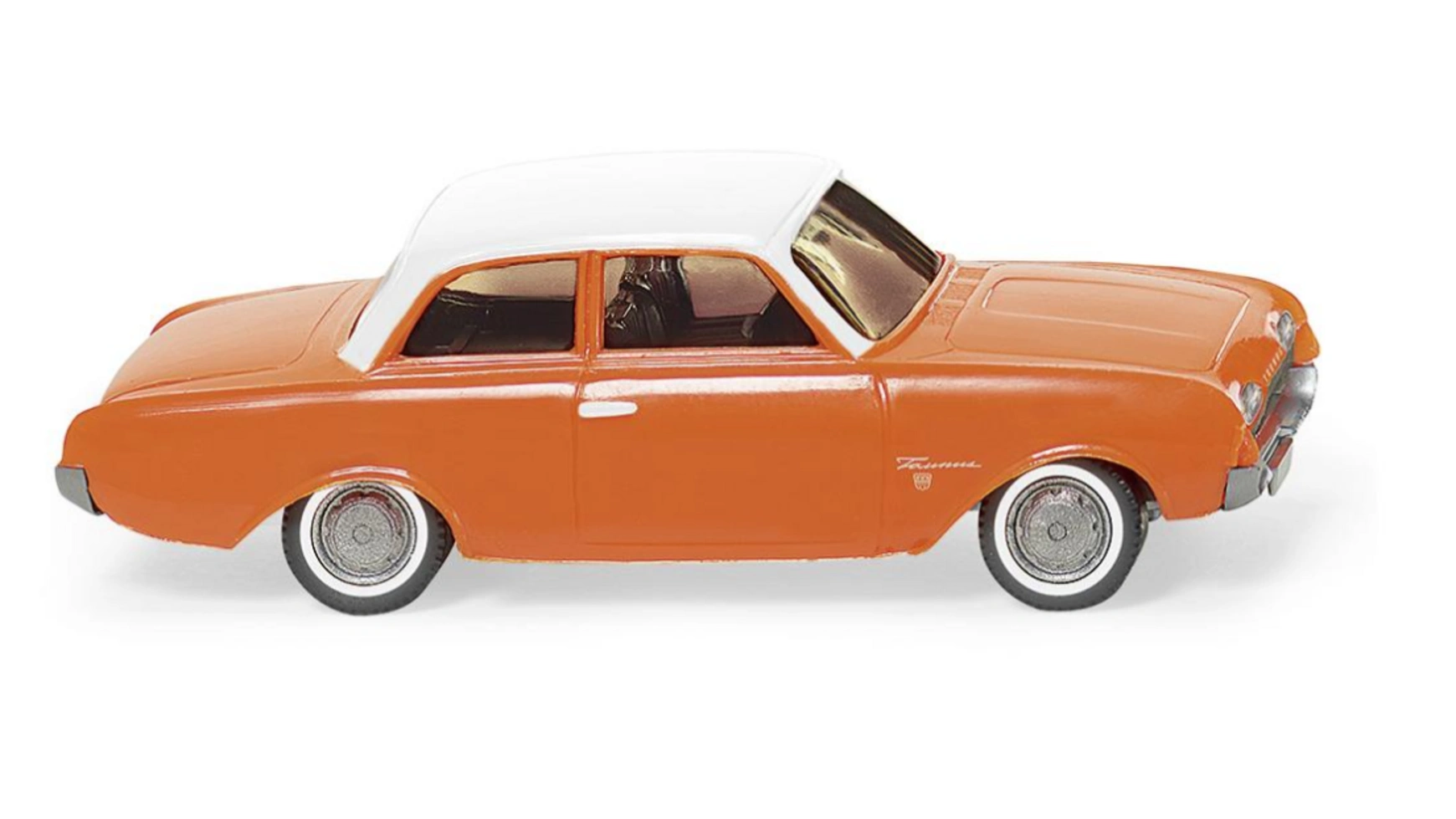 Wiking Масштаб: 1:87 Ford 17M оранжевый с белой крышей wiking 1 87 ford capri i медно коричневый с черной крышей