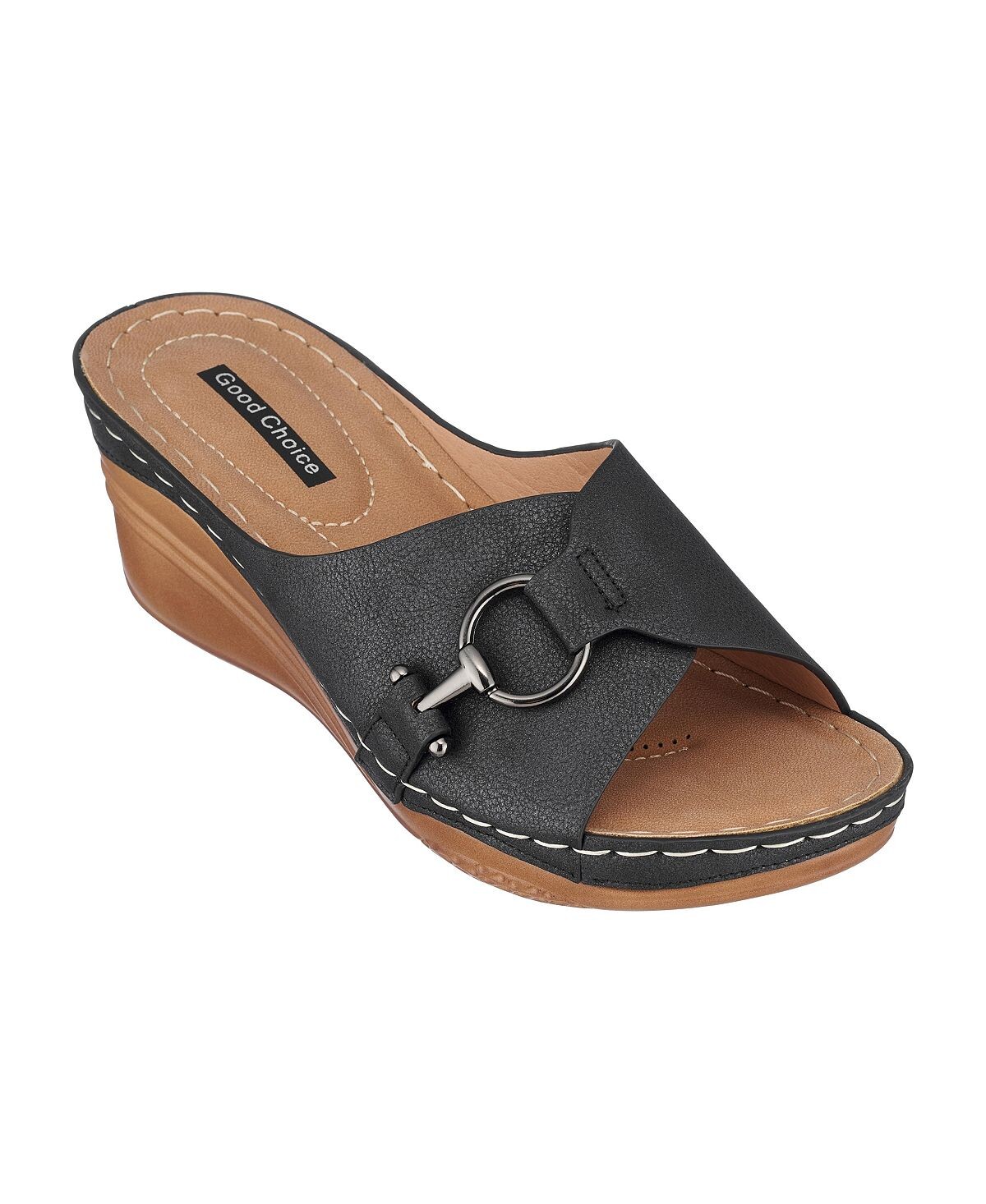 

Женские босоножки на танкетке GC Shoes, черный
