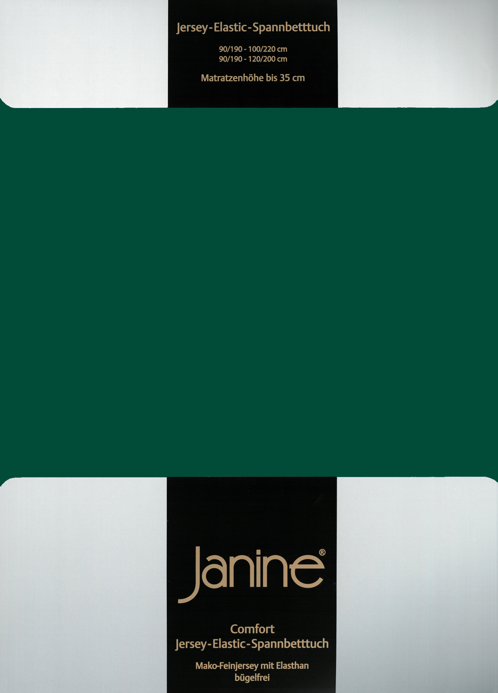 Простыня Janine Elastic Jersey, цвет waldgrün