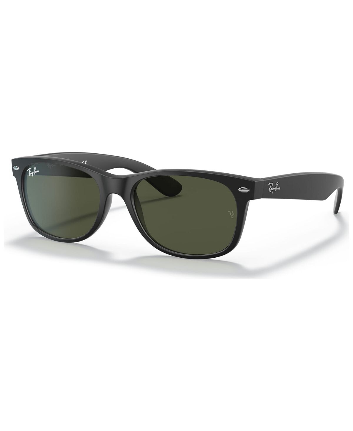 

Солнцезащитные очки унисекс с низкой перемычкой, RB2132F NEW WAYFARER MATTE 55 Ray-Ban, черный