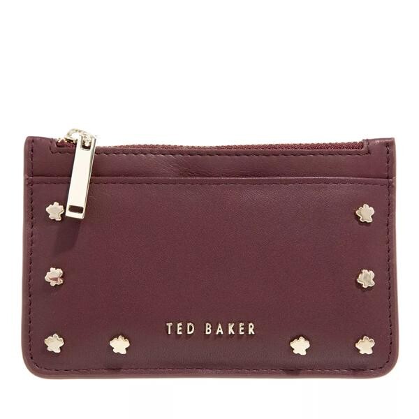 

Кошелек pariys magnolia stud zipped card holder Ted Baker, красный