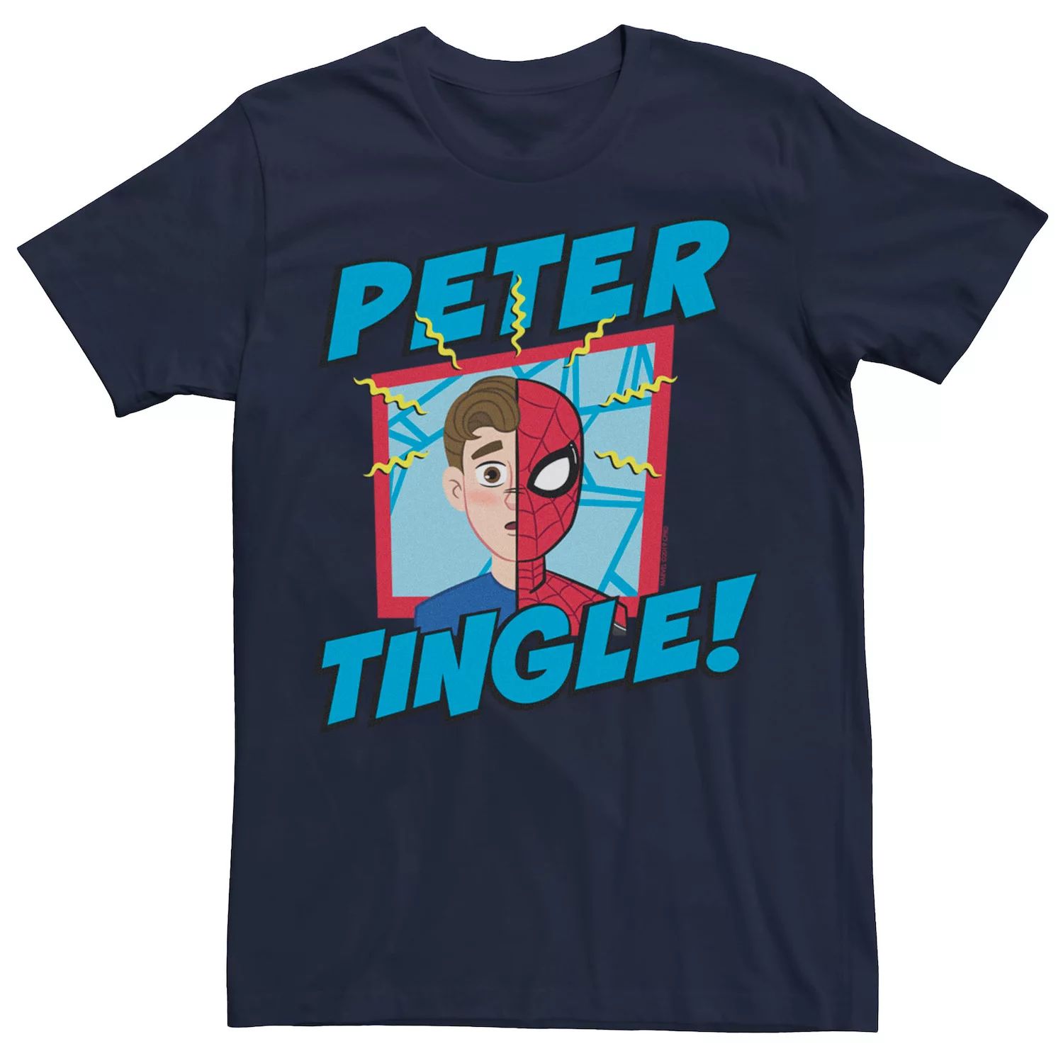 Мужская футболка с рисунком «Человек-паук Marvel» вдали от дома «Питер Тингл»
