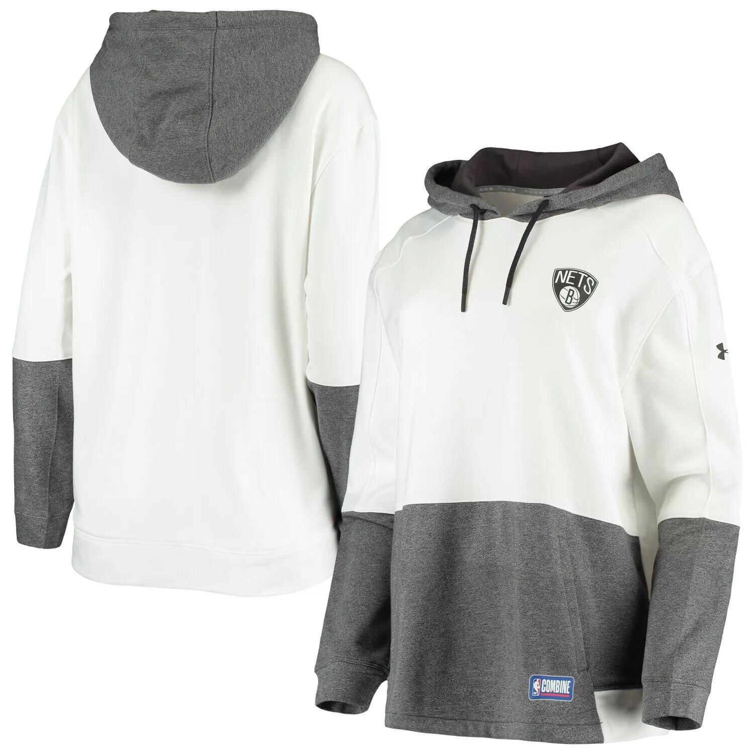 

Женский белый пуловер с капюшоном Under Armour Brooklyn Nets Joint Performance Under Armour