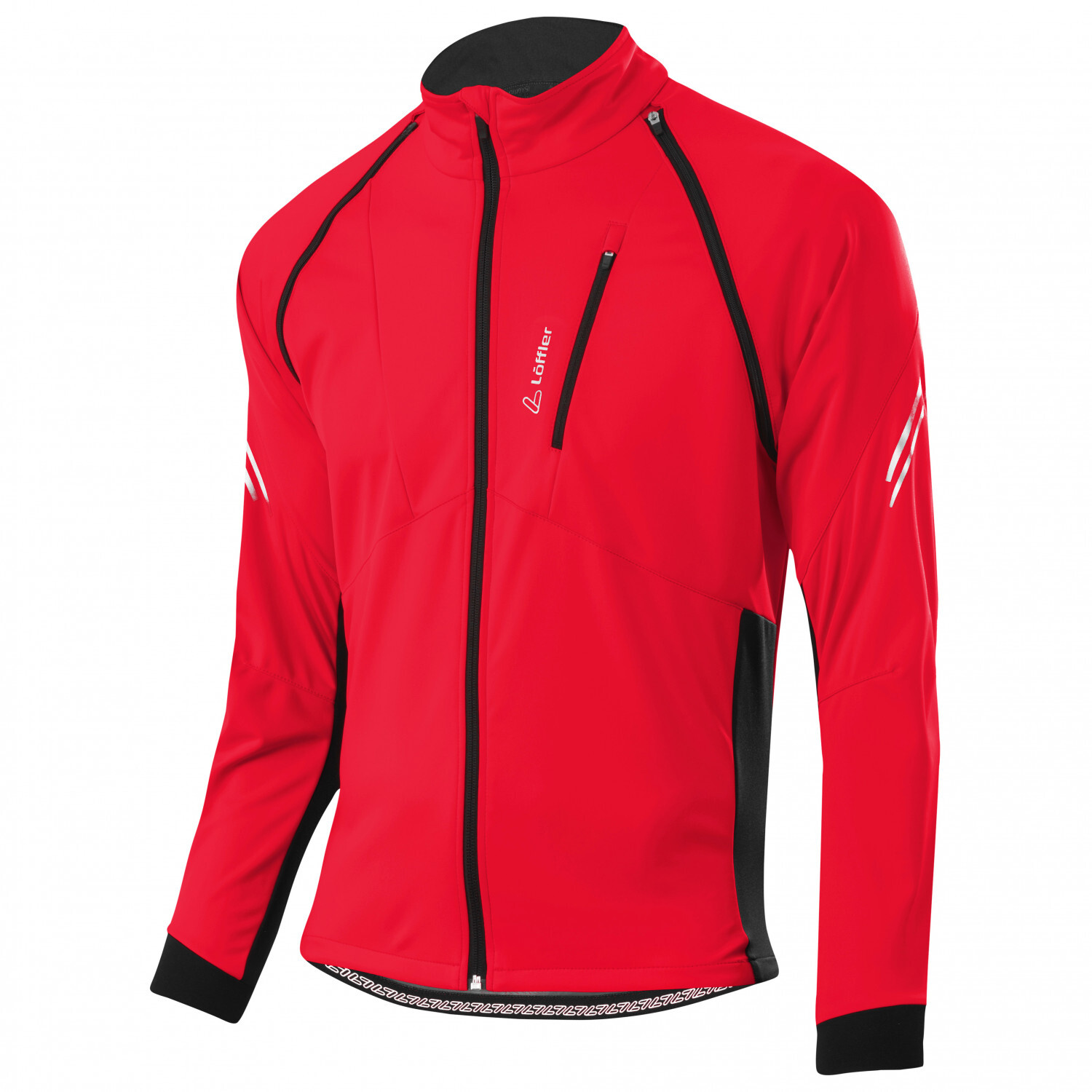 

Велосипедная куртка Löffler Bike Zip Off San Remo 2 Windstopper Light, красный