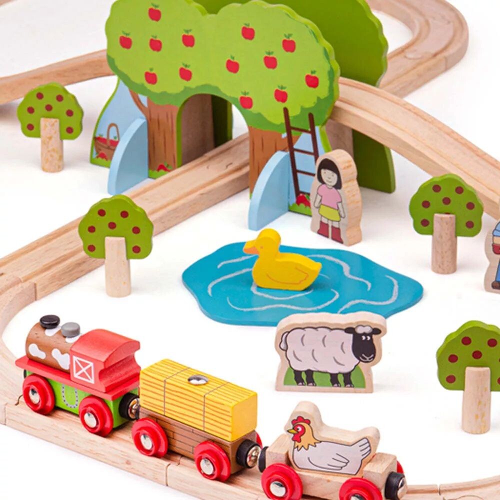 

Bigjigs Rail, набор фермерских поездов BIGJIGS RAIL