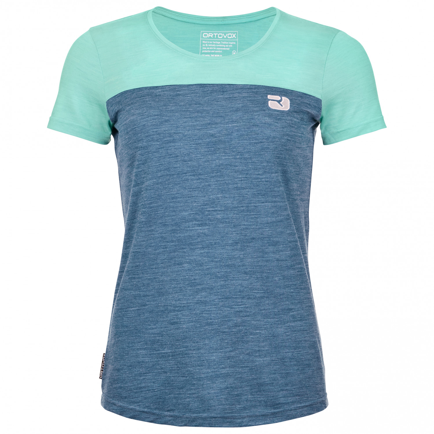 Рубашка из мериноса Ortovox Women's 150 Cool Logo T Shirt, цвет Ice Waterfall
