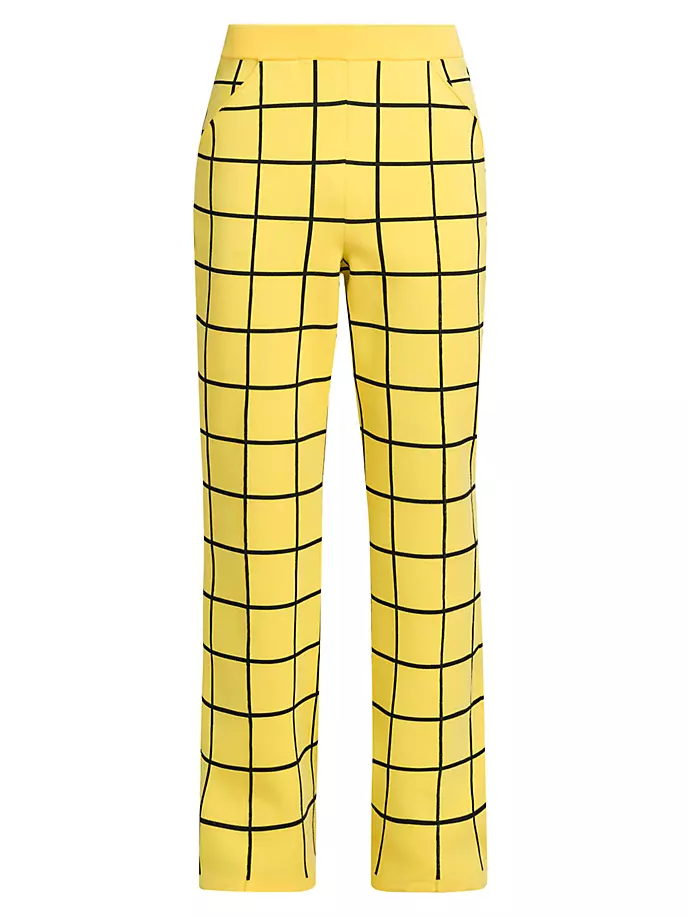 

Спортивные брюки в клетку Windowpane Marni, цвет maize