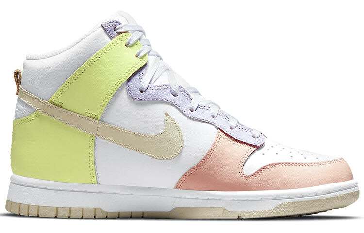 

Кроссовки женские Nike Dunk High Lemon Twist, пудрово-желтый