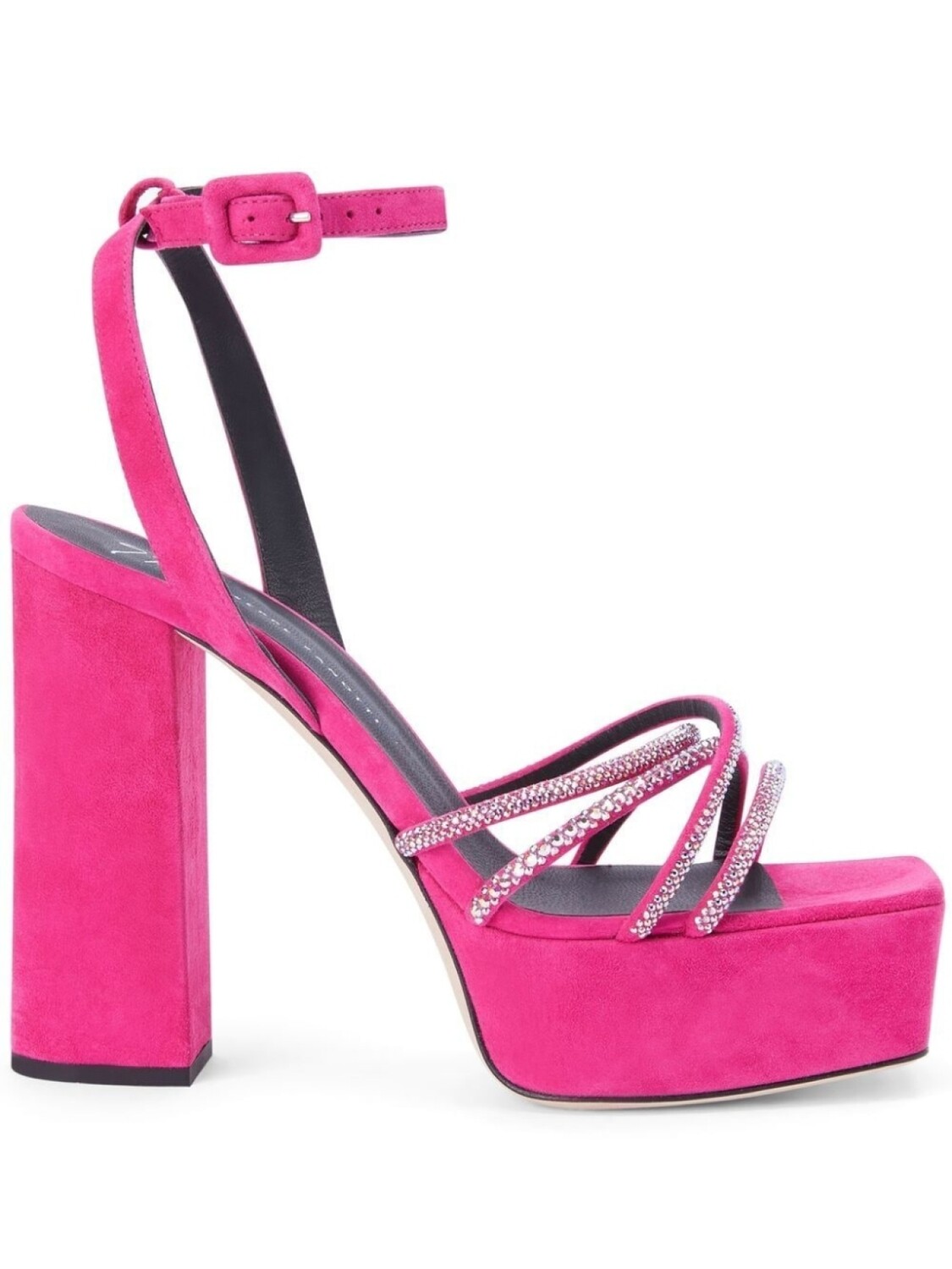 

Giuseppe Zanotti декорированные босоножки Arhama на платформе, розовый