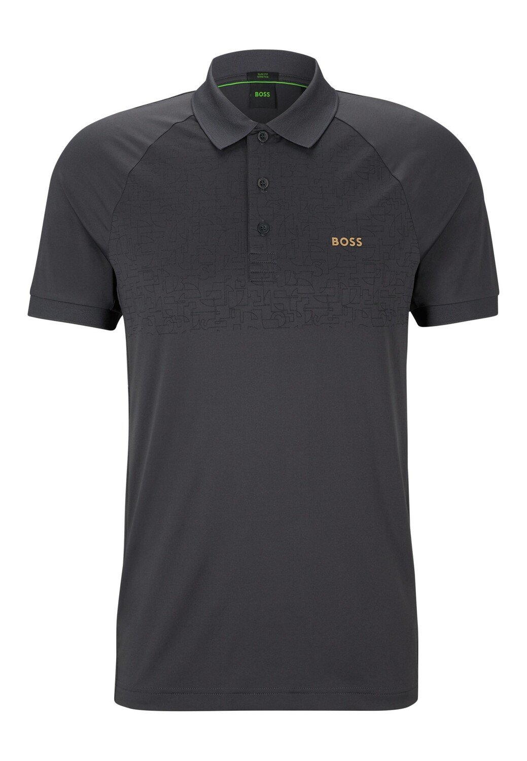 

Рубашка поло BOSS PAULETECH Slim Fit, темно-серый