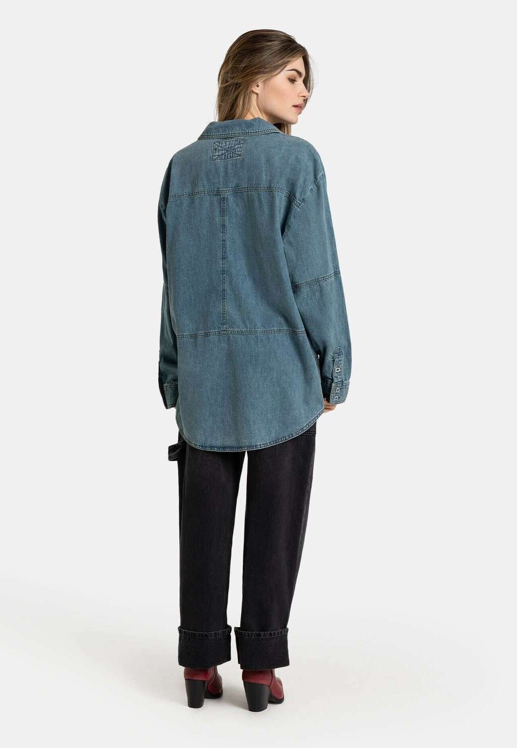 

Рубашка-блузка FREE PEOPLE PULLOVER PEYTON Free People, синий