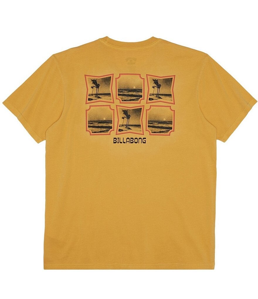 

Футболка Billabong с короткими рукавами и рисунком Reflections, желтый