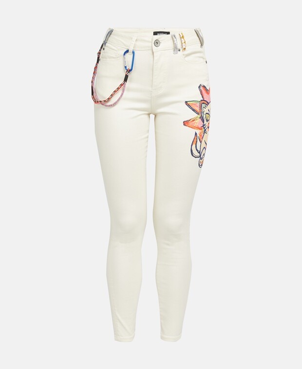 

Джинсы скинни Desigual, естественный