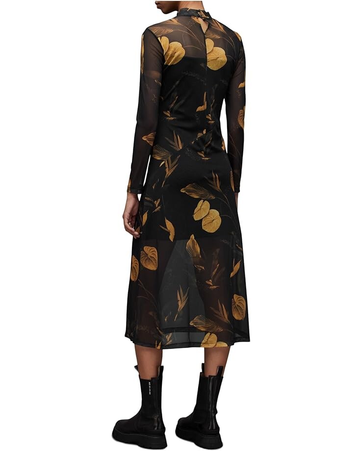 

Платье AllSaints Hanna Aretha Dress, цвет Black/Gold